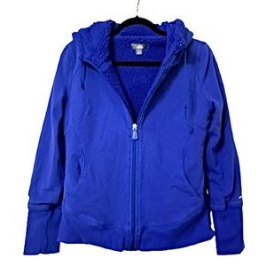 Alo Yoga Sherpa Lined Zip Up Hoodie Jacket Size Large